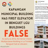 FACT CHECK – Kapangan municipal building has first elevator in Benguet LGU buildings